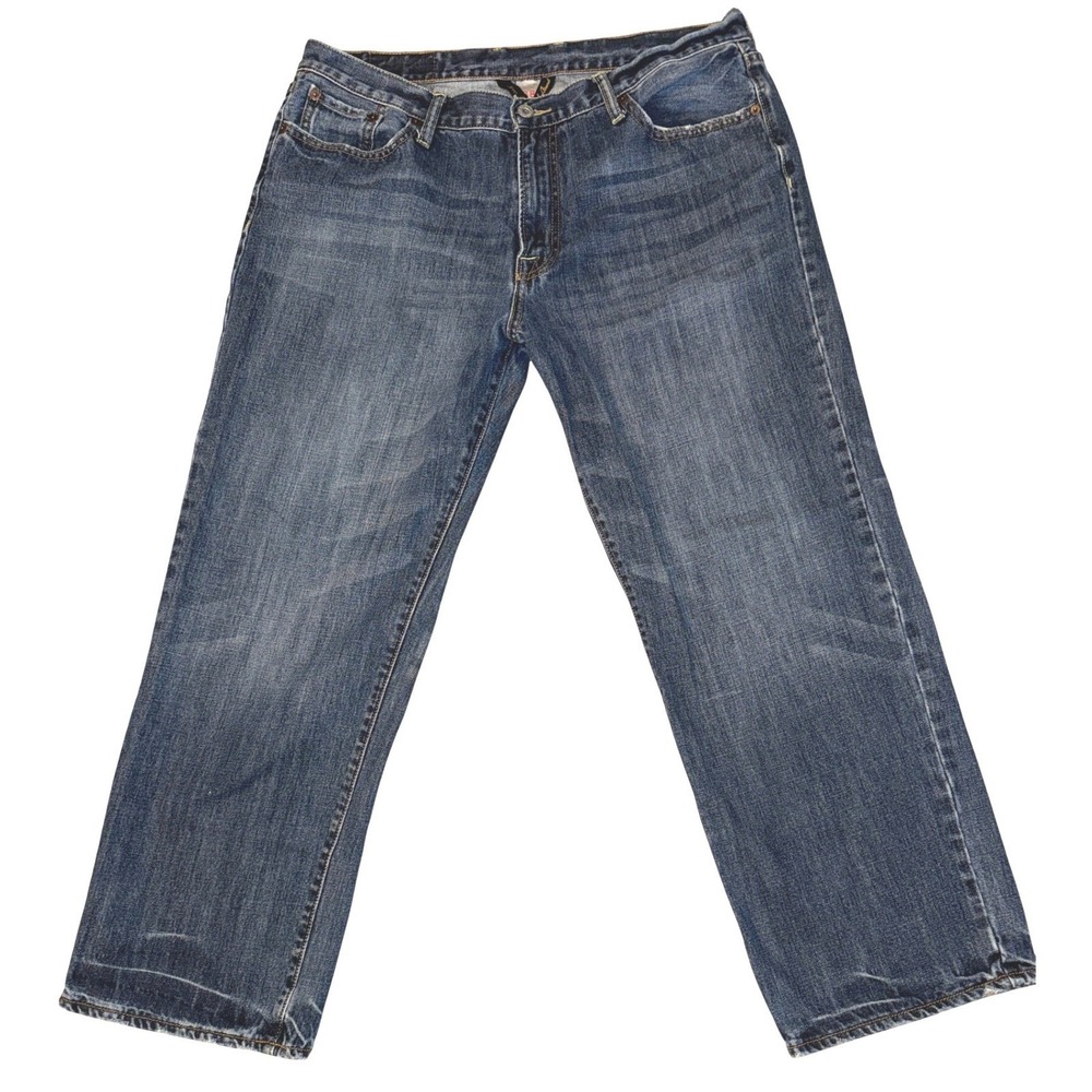 Lucky Brand Mens Jeans 38x27 Y2K Era Classic Fit Blue Denim Vintage Tag Heritage